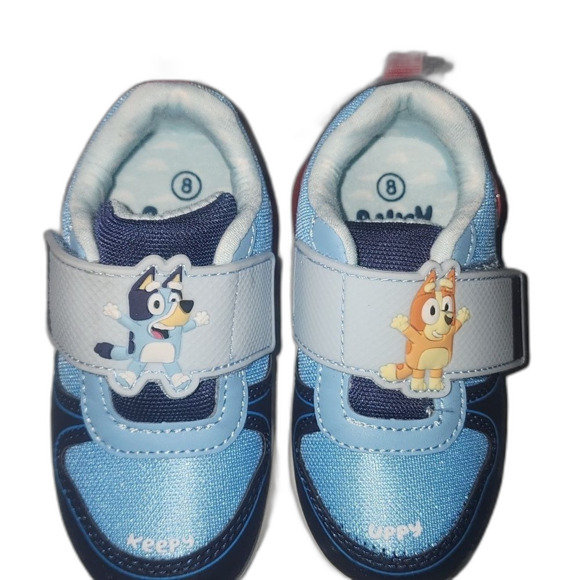 Bluey Toddler Boys' Light Up Slip On Sneakers Size 8 - Picture 8 of 8